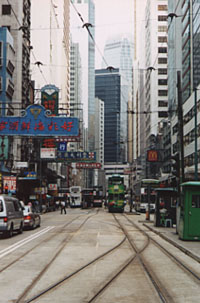 steetcars in central